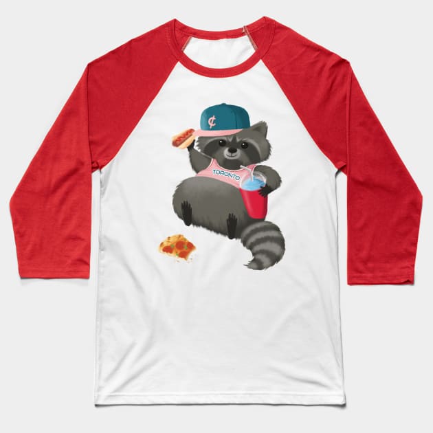 Rad Raccoon Baseball T-Shirt by Studio Marimo